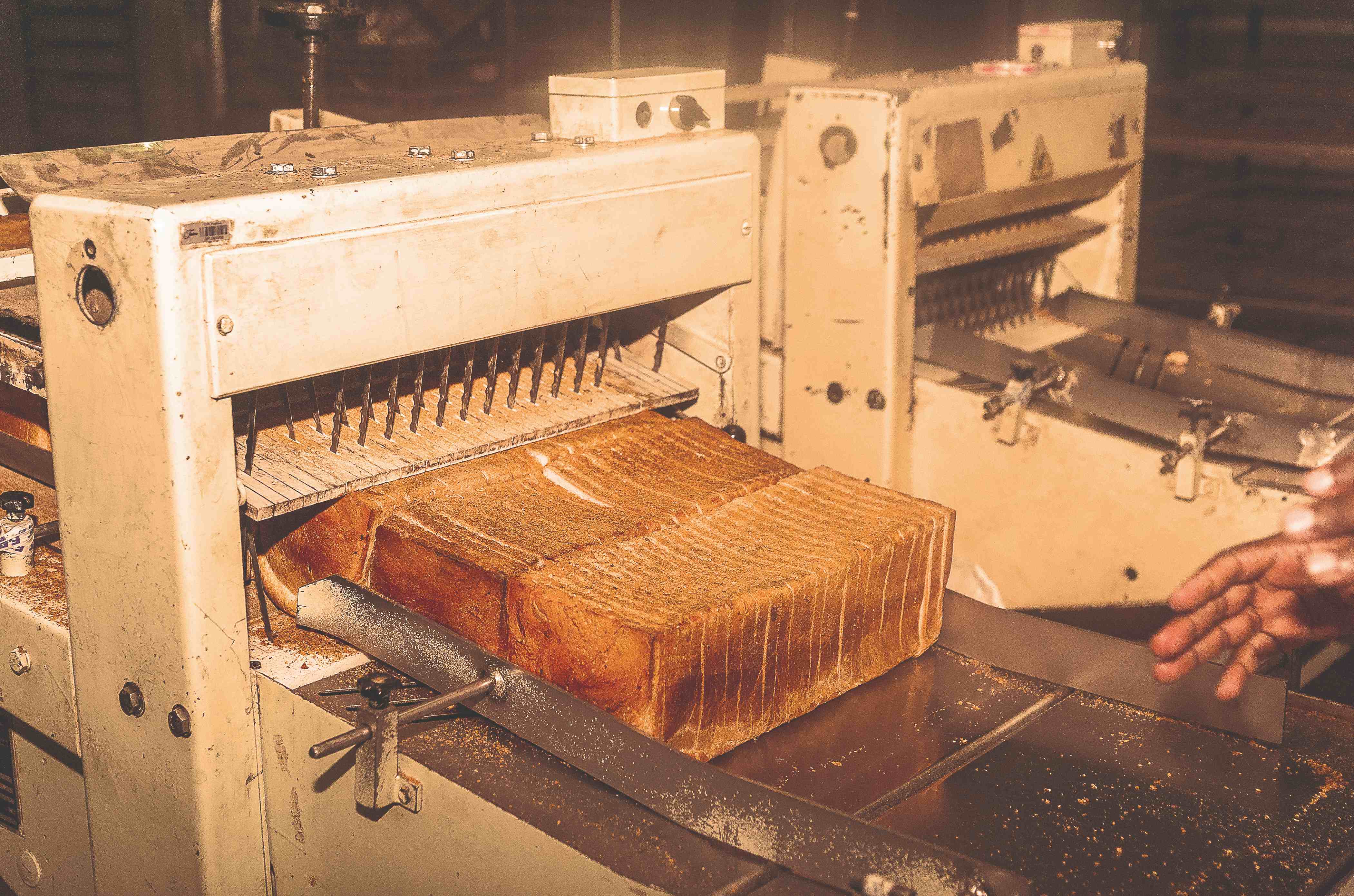 DPL Festive's first bread slicer in 2000