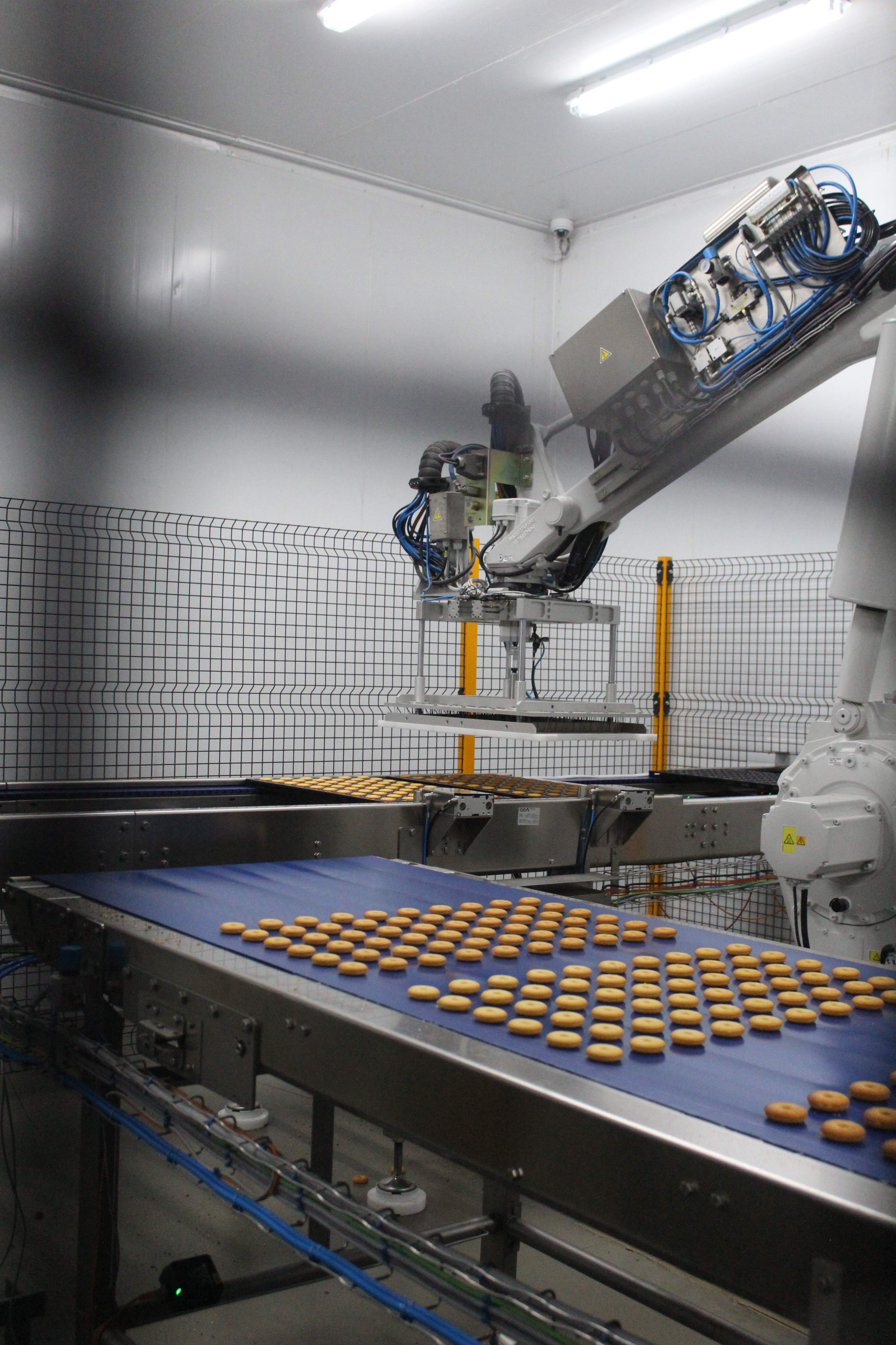 DPL Festive's automated cake production line with robotic placement system